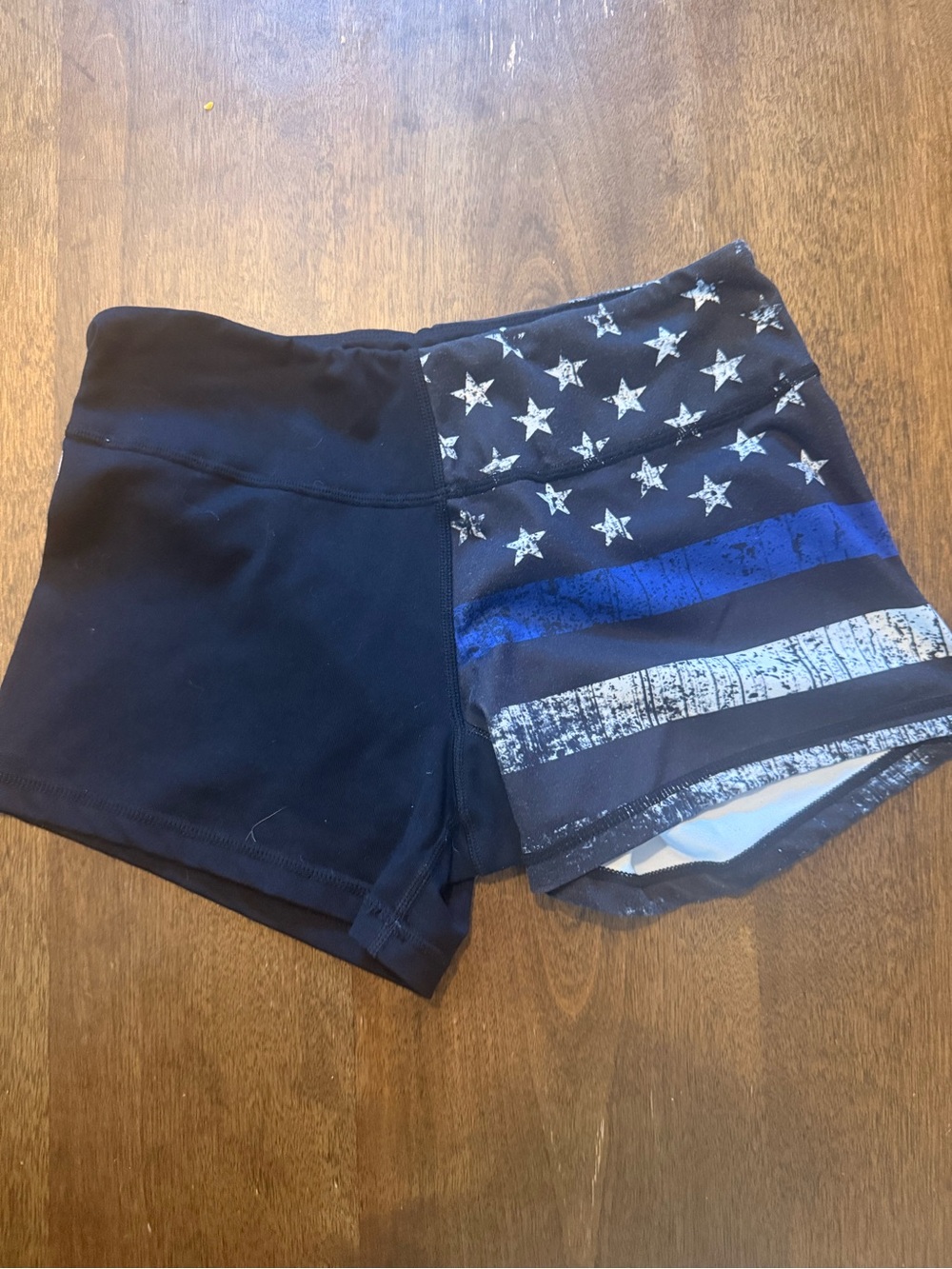 Born Primitive Free Flow Thin Blue Line Flag Athletic Shorts